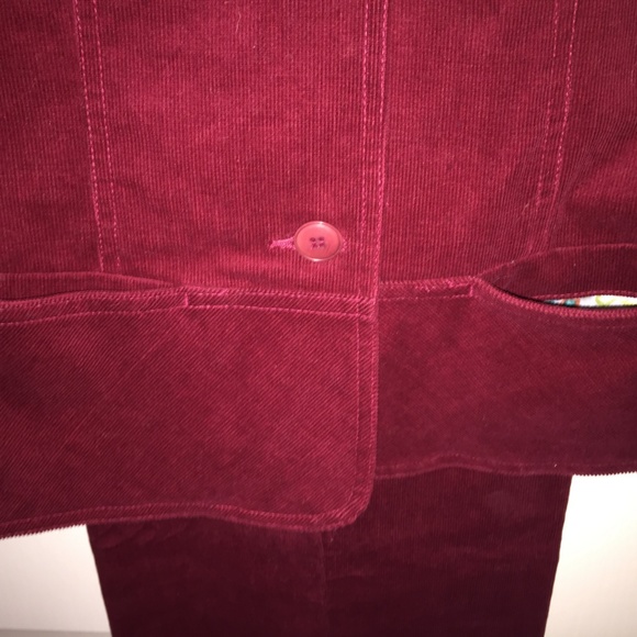 Corduroy Blazer Removable Faux Fur Collar Mix & Match Weekend Separates … - Picture 6 of 8